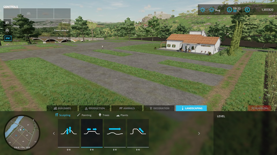 Farming Simulator 22 Remove Default Farm Curbs in Haut-Beyleron - Walkthrough - 047BACF