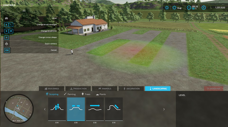 Farming Simulator 22 Remove Default Farm Curbs in Haut-Beyleron - Walkthrough - 6AC2323