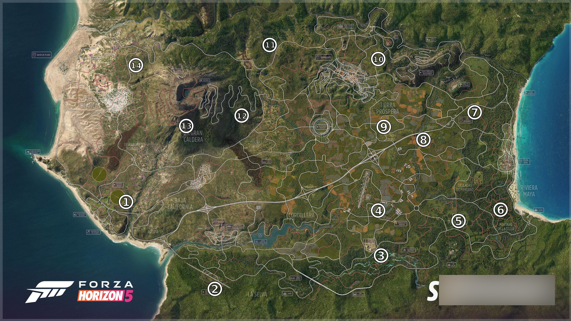 Forza Horizon 5 All Barns Complete Locations Map Guide - All Barns - 45F063B