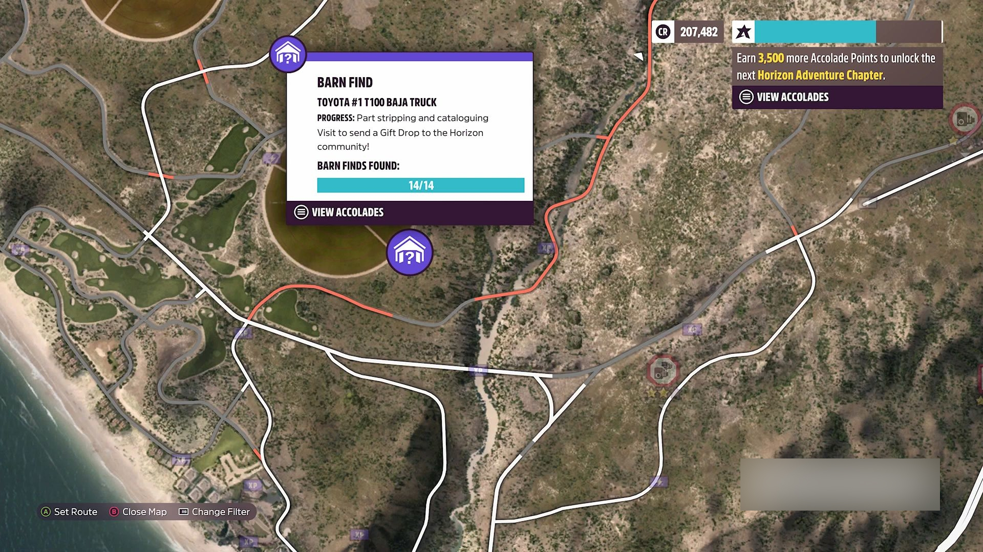 Forza Horizon 5 All Barns Complete Locations Map Guide - Barn Find 1 - 4D056DA