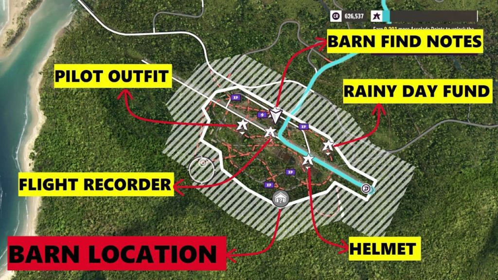 Forza Horizon 5 All Barns Complete Locations Map Guide - Locked Mission Rumours - 9629ECB