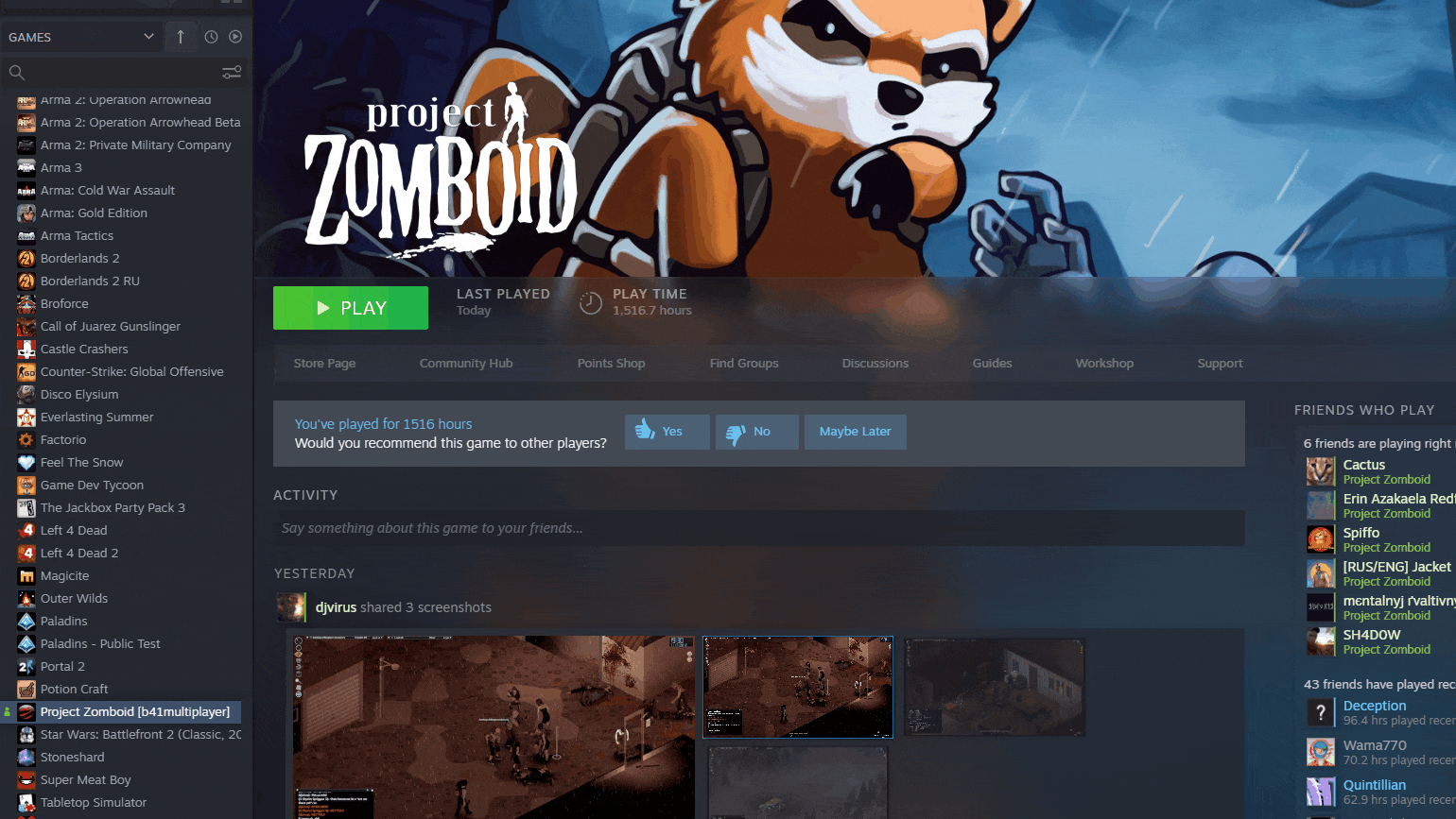 Project Zomboid Multiplayer Guide/Host Server - How to create a Steam dedicated server. - 805B2EF