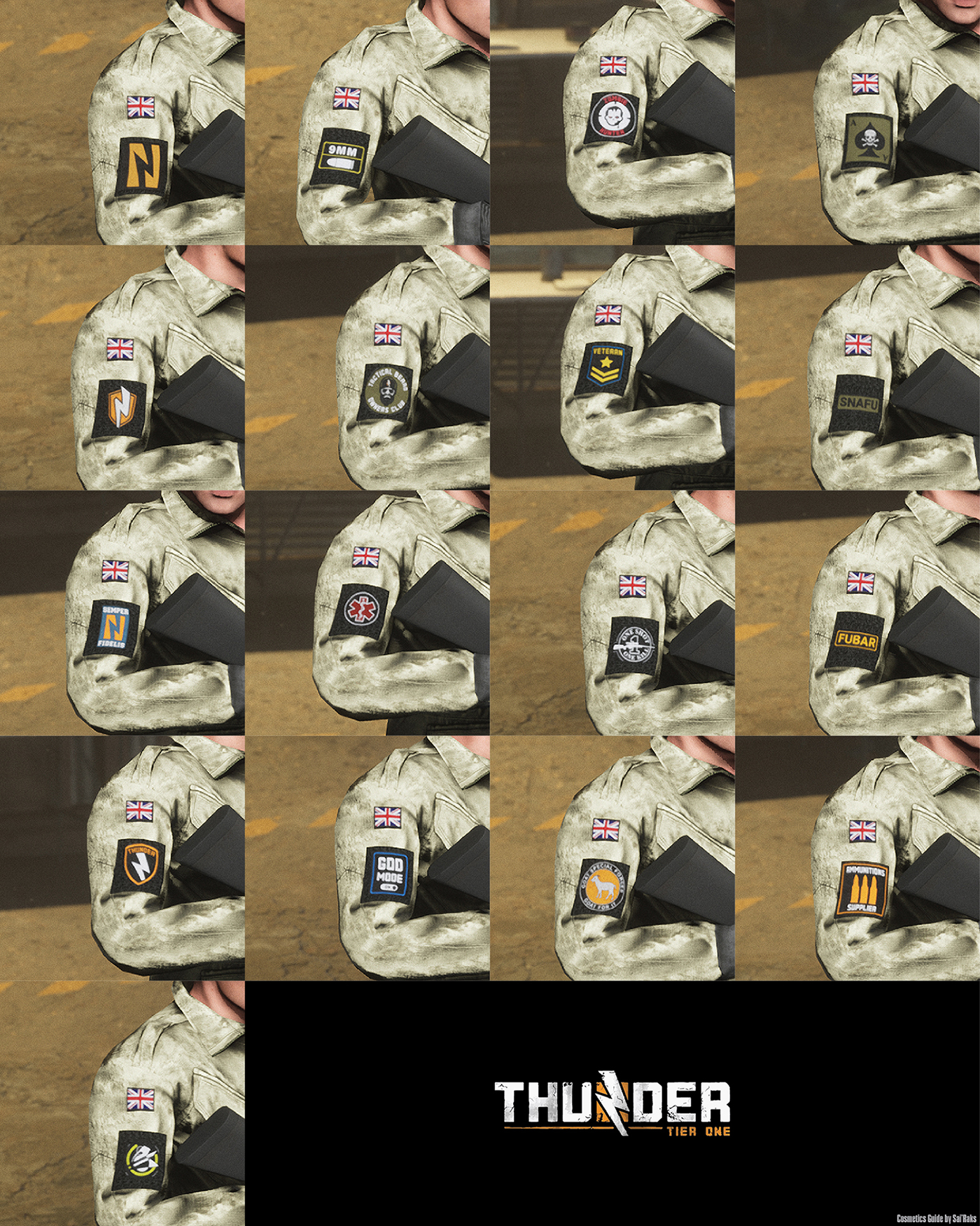 Thunder Tier One Customization and Unlocks guide (with Pictures) - Patches - 1B9704A