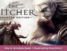 The Witcher: Enhanced Edition How to Complete Quest + Downloading Save Editor 1 - steamsplay.com