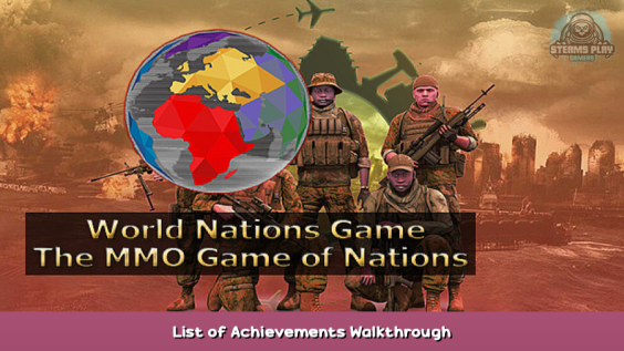 World Nations Game List of Achievements Walkthrough 1 - steamsplay.com