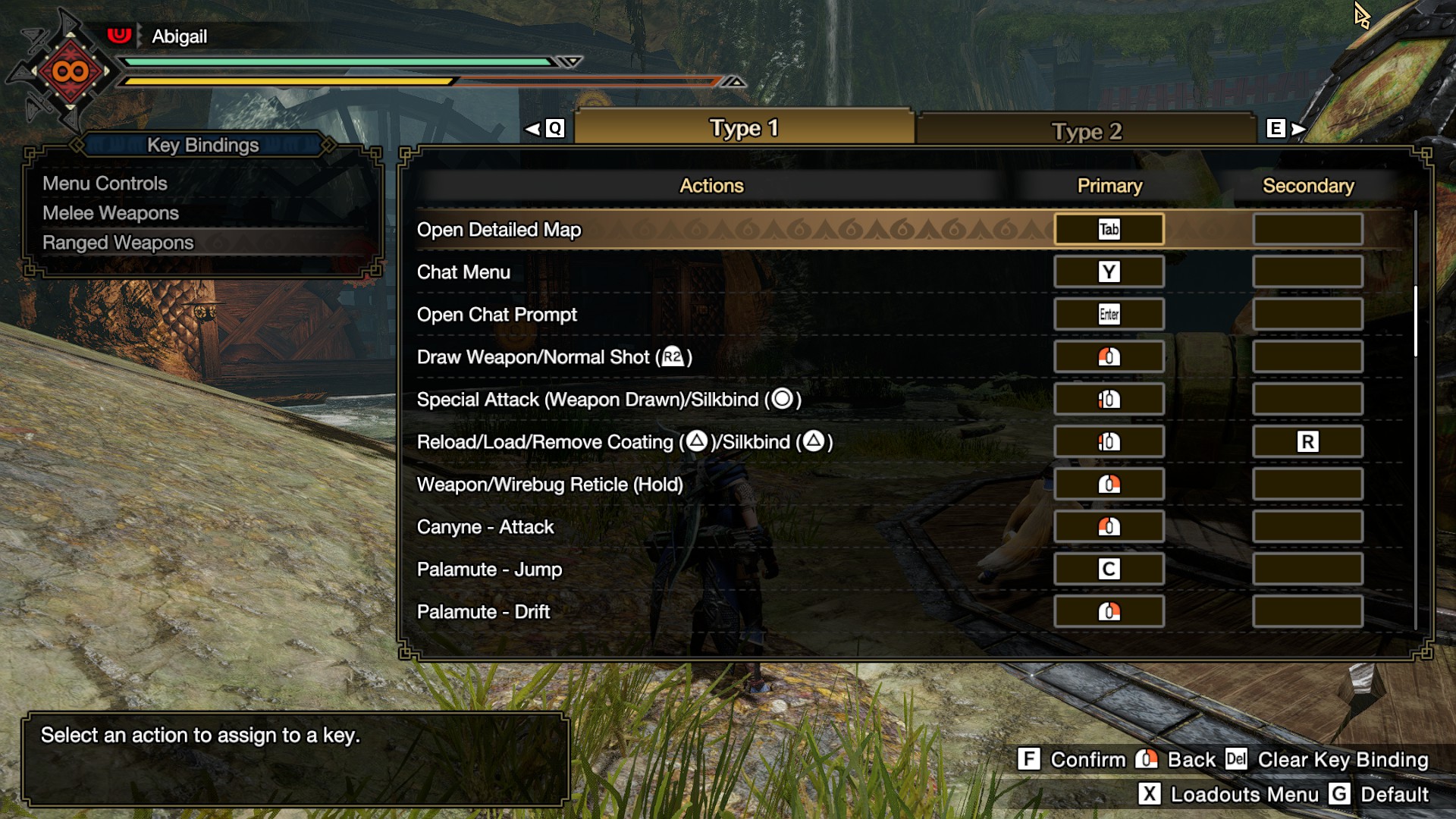 MONSTER HUNTER RISE Controls for Keyboard and Mouse - Key Binding - My personal 