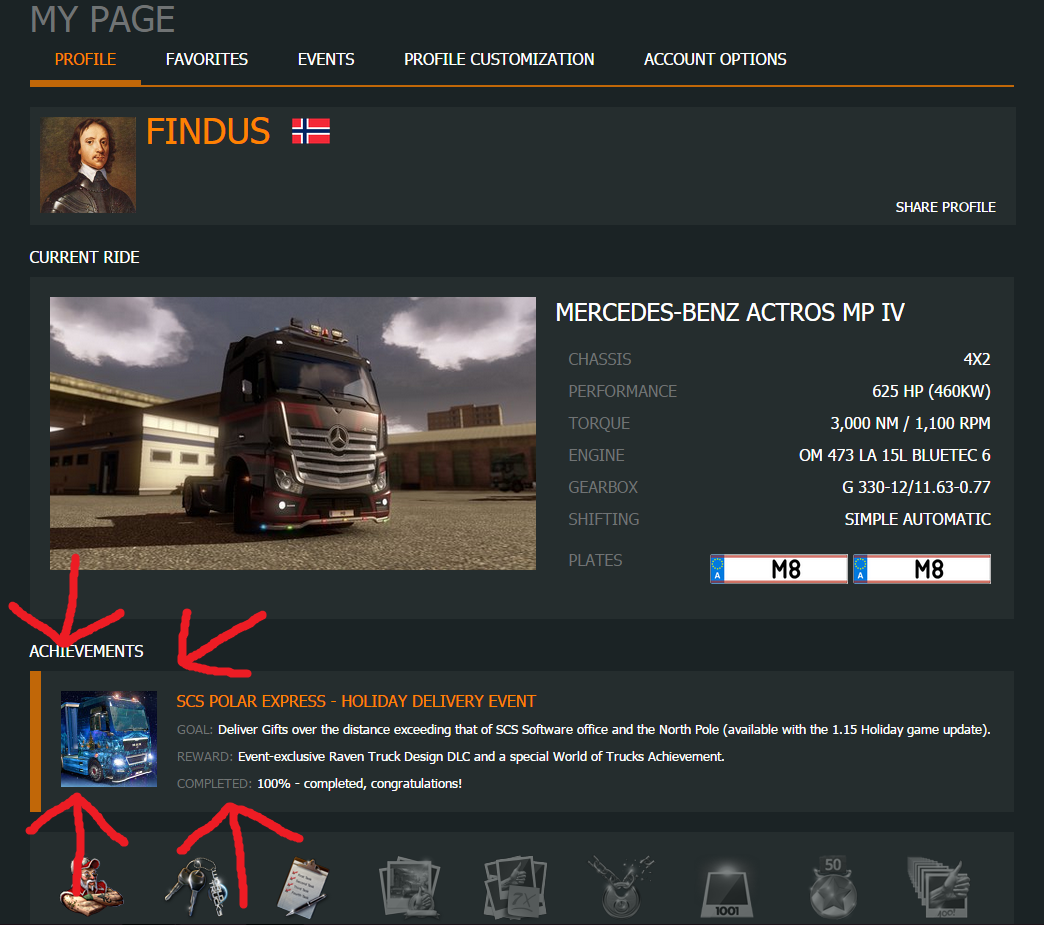 Euro Truck Simulator 2 how to complete SCS Polar Express Event and Unlock the Raven Skin - Hints and info - 234F14F