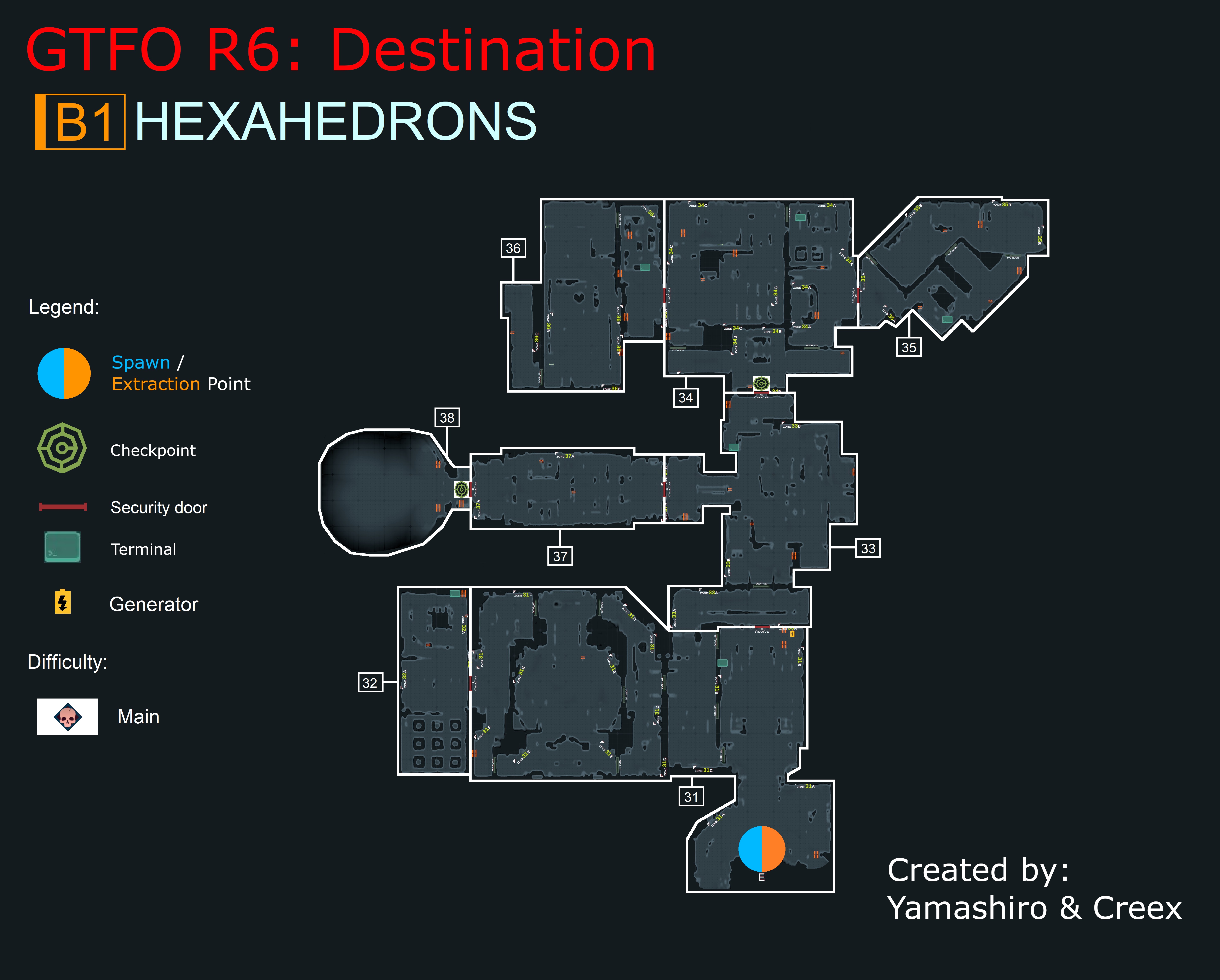 GTFO 6 Maps in High Quality Image - R6B1 - E355DC4