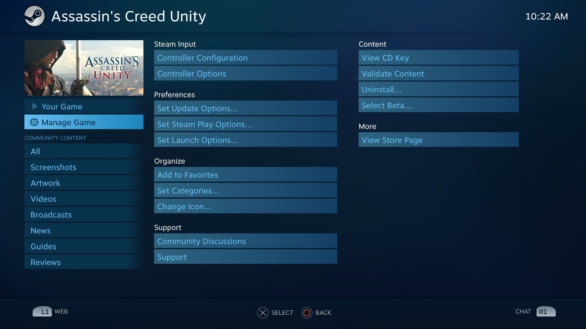 Assassin's Creed Unity Playstation Button Prompts with DS4 v2 Controller - Step 1: Disabling Steam Input - F405664