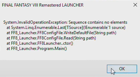 FINAL FANTASY VIII - REMASTERED Launch Error Fix - System Invalid - How to fix - D12029D