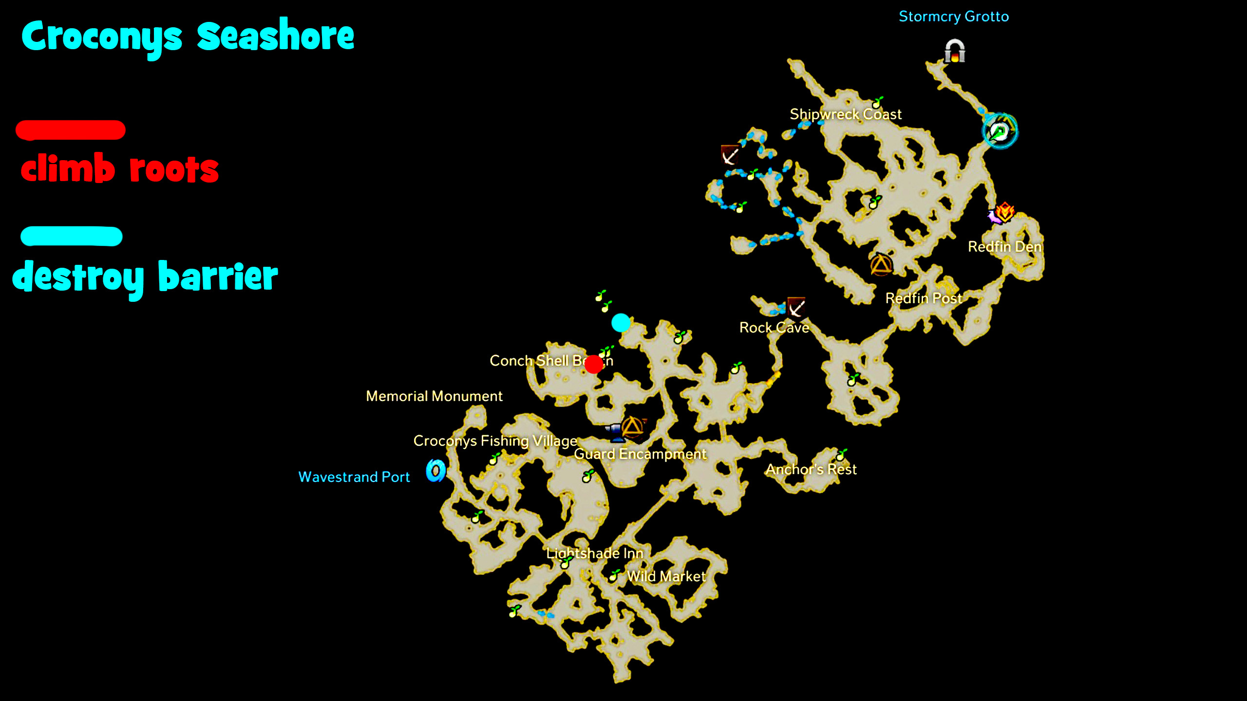 Lost Ark All Maps and Locations - Mokoko Seeds - Croconys Seashore - 9A11DA1