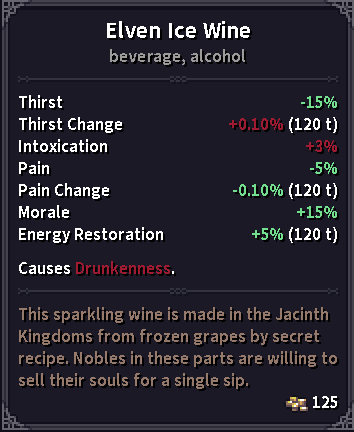 Stoneshard Guide on Drinking Alcohol Info - Elven Ice Wine - EESd