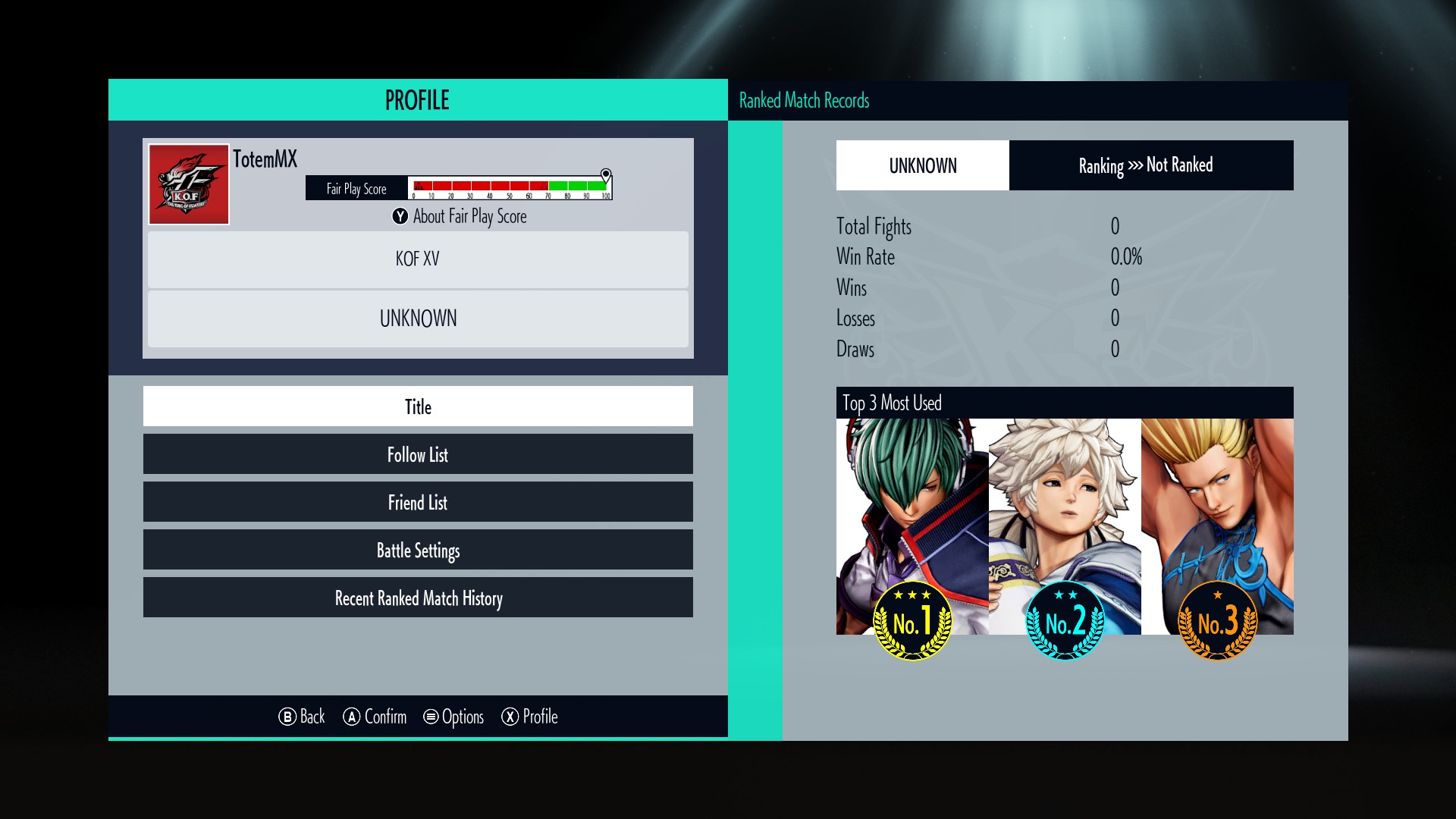 THE KING OF FIGHTERS XV All Achievements Guide Walkthrough - Profile - 98F0CCA