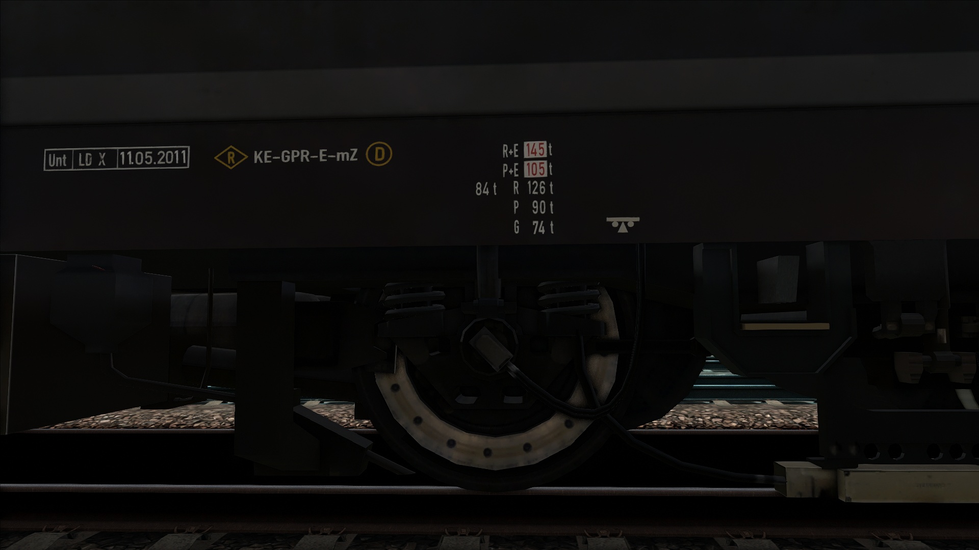 Train Simulator Brake Weight Markers on Locomotives and Coaches Guide - Brake weight markers on locomotives and coaches - 71E39B0
