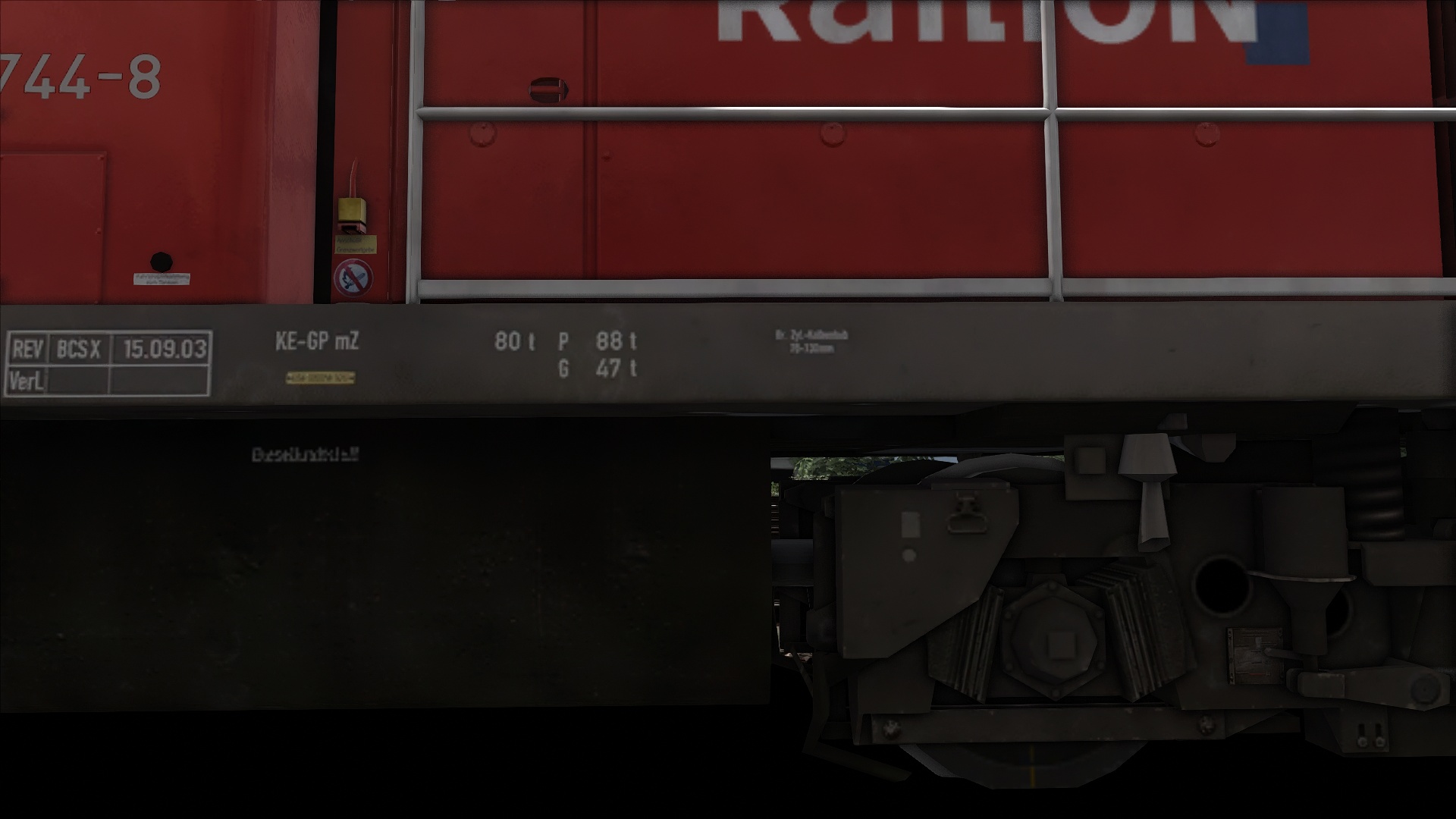 Train Simulator Brake Weight Markers on Locomotives and Coaches Guide - Brake weight markers on locomotives and coaches - A0EF207