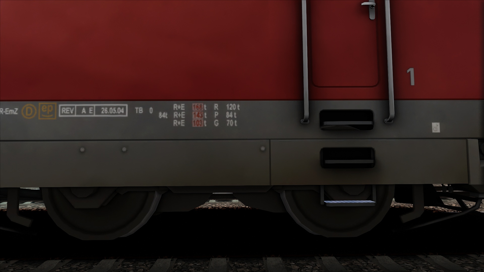 Train Simulator Brake Weight Markers on Locomotives and Coaches Guide - Brake weight markers on locomotives and coaches - C6A9F37