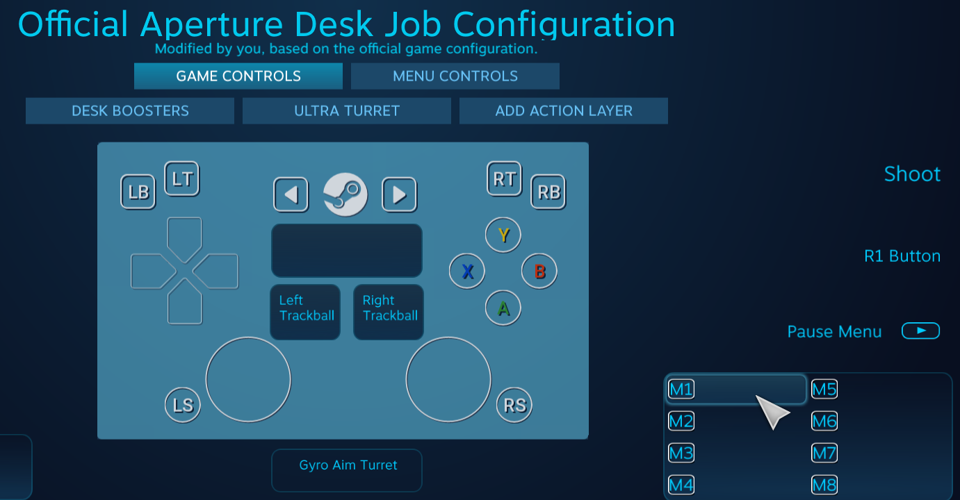 Aperture Desk Job Controller Configs Guide - more detailed i guess - F2AC546