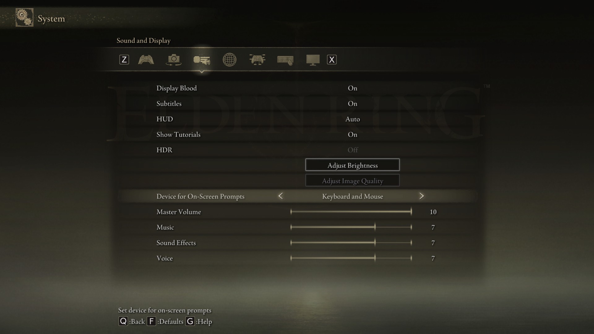 ELDEN RING Button Prompts On MnK Fix - Fix - 3895931