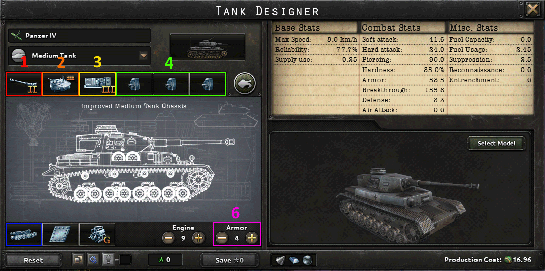 Hearts of Iron IV No Step Back Tanks : Reloaded - medium tank design - 936BFF2