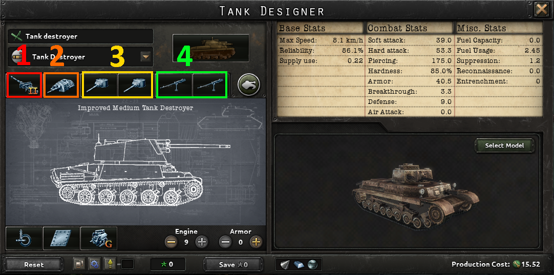Hearts of Iron IV No Step Back Tanks : Reloaded - medium tank destroyers - 78BD907