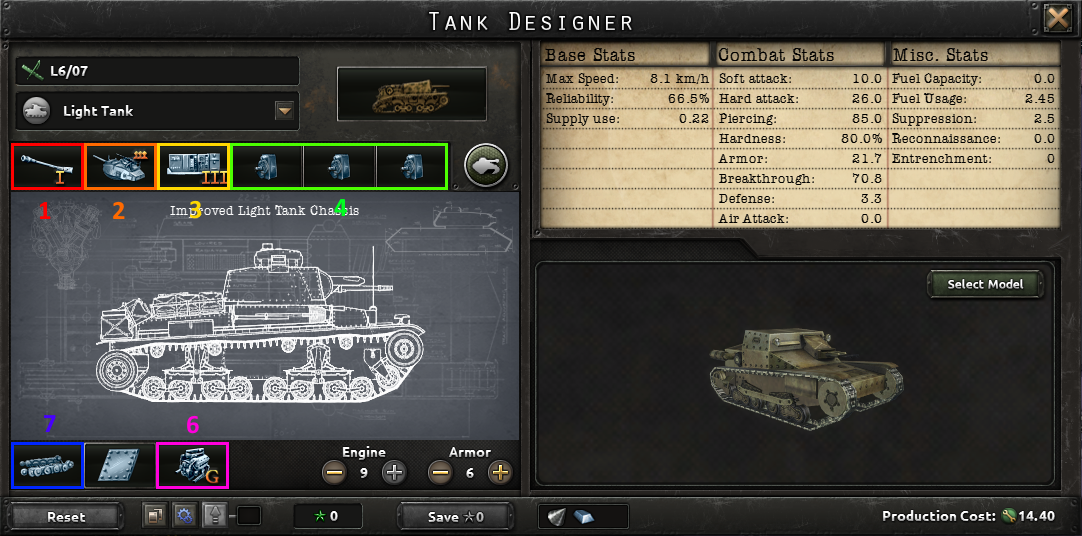 Hearts of Iron IV No Step Back Tanks : Reloaded - recon light tanks - 90F90DF
