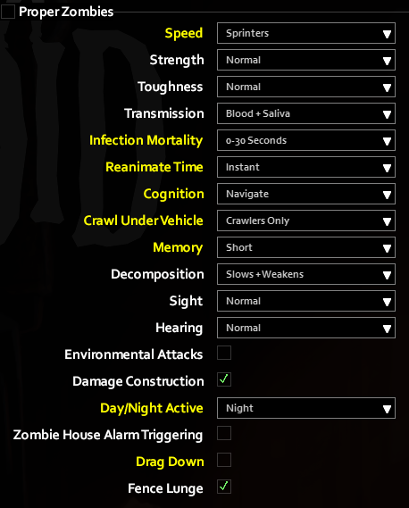 Project Zomboid Zombie Lore Settings from Games-Movies & Show - Rage Virus Infected (28 Days Later) - 4C633D0