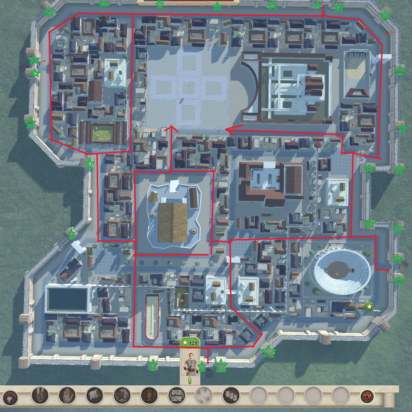 Total War: ROME REMASTERED Defense Guide for Romans and Greeks Strategy - But wait, there is more. As it turns out the overall city layout is also much superior for level 4 cities as well! - 7211D3D