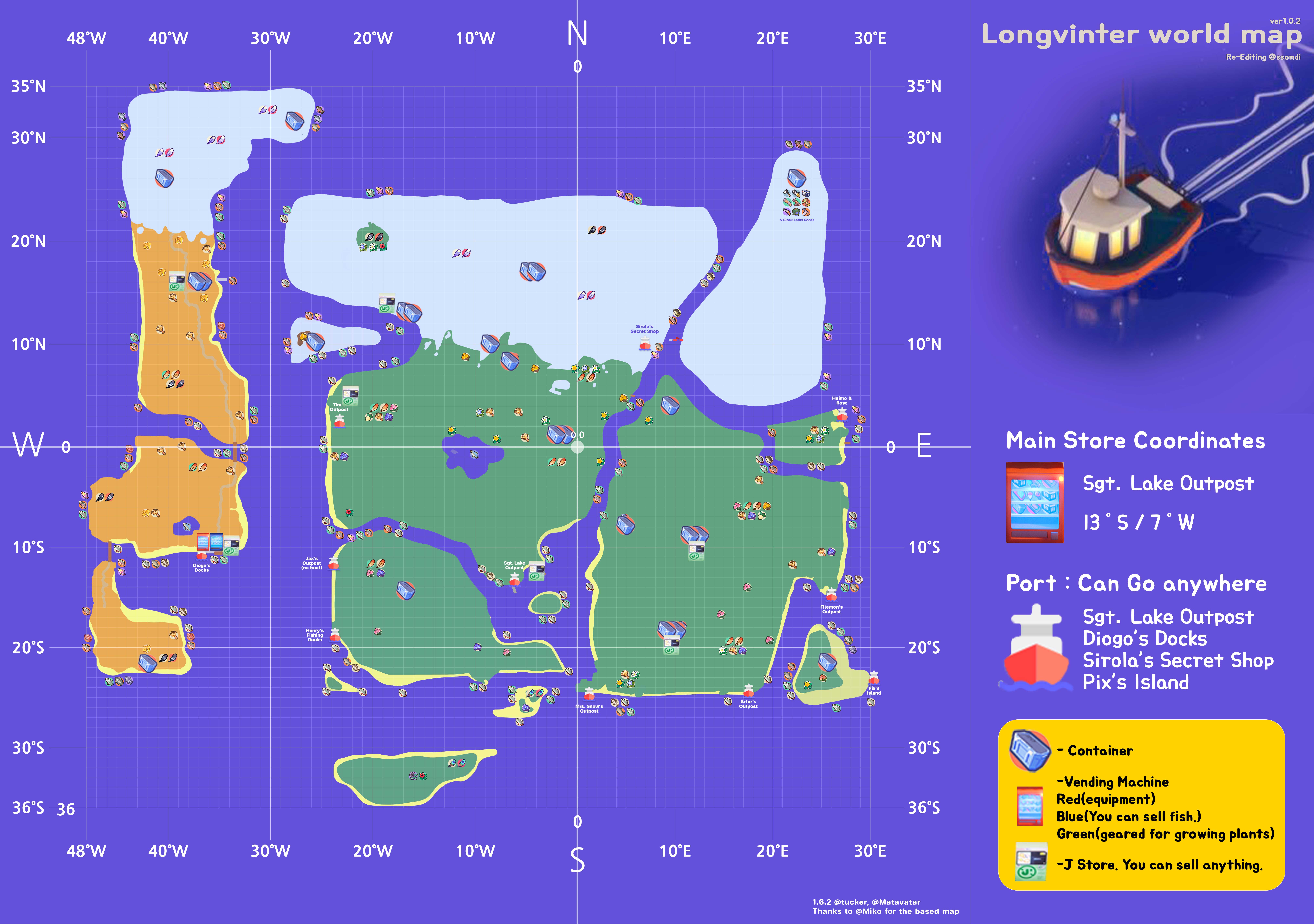Longvinter Map with Coordinates Guide - Longvinter coordinate map - 06ED089