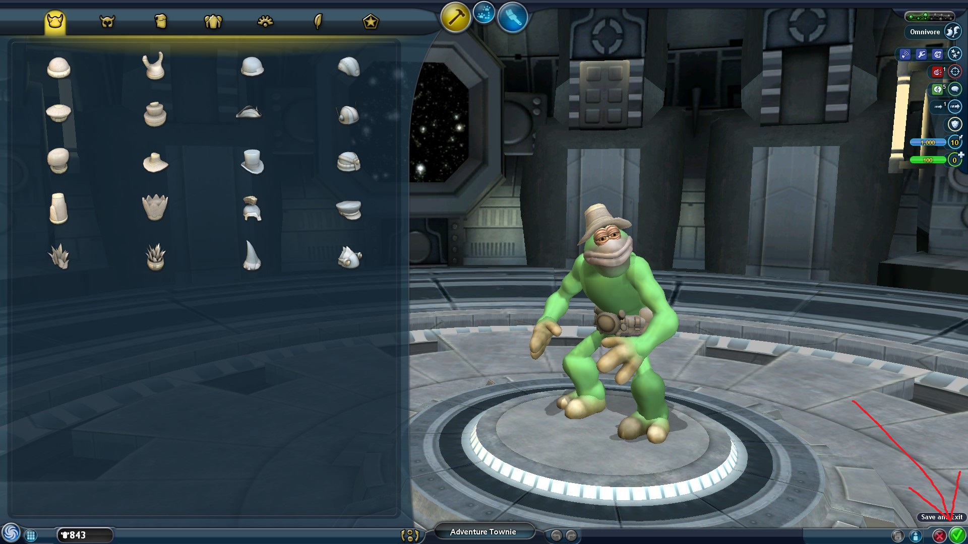 Spore: Galactic Adventures How to Make Objects Looks Like Creature Guide - 6. Click on 