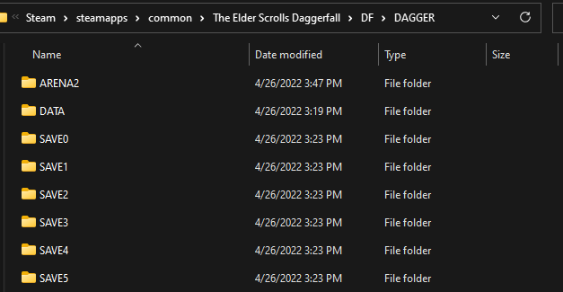 The Elder Scrolls II: Daggerfall Configuring Daggerfall Unity for Steam - The Process - 156C2B6