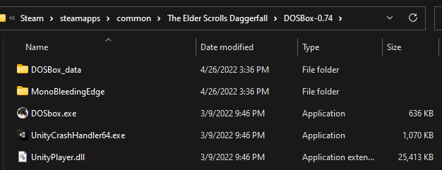 The Elder Scrolls II: Daggerfall Configuring Daggerfall Unity for Steam - The Process - 2C62FE4
