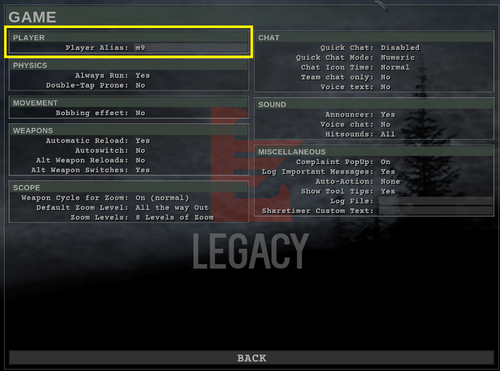 Wolfenstein: Enemy Territory Coloring Name Tutorial - Option 2 - Game Menu - 753EE52