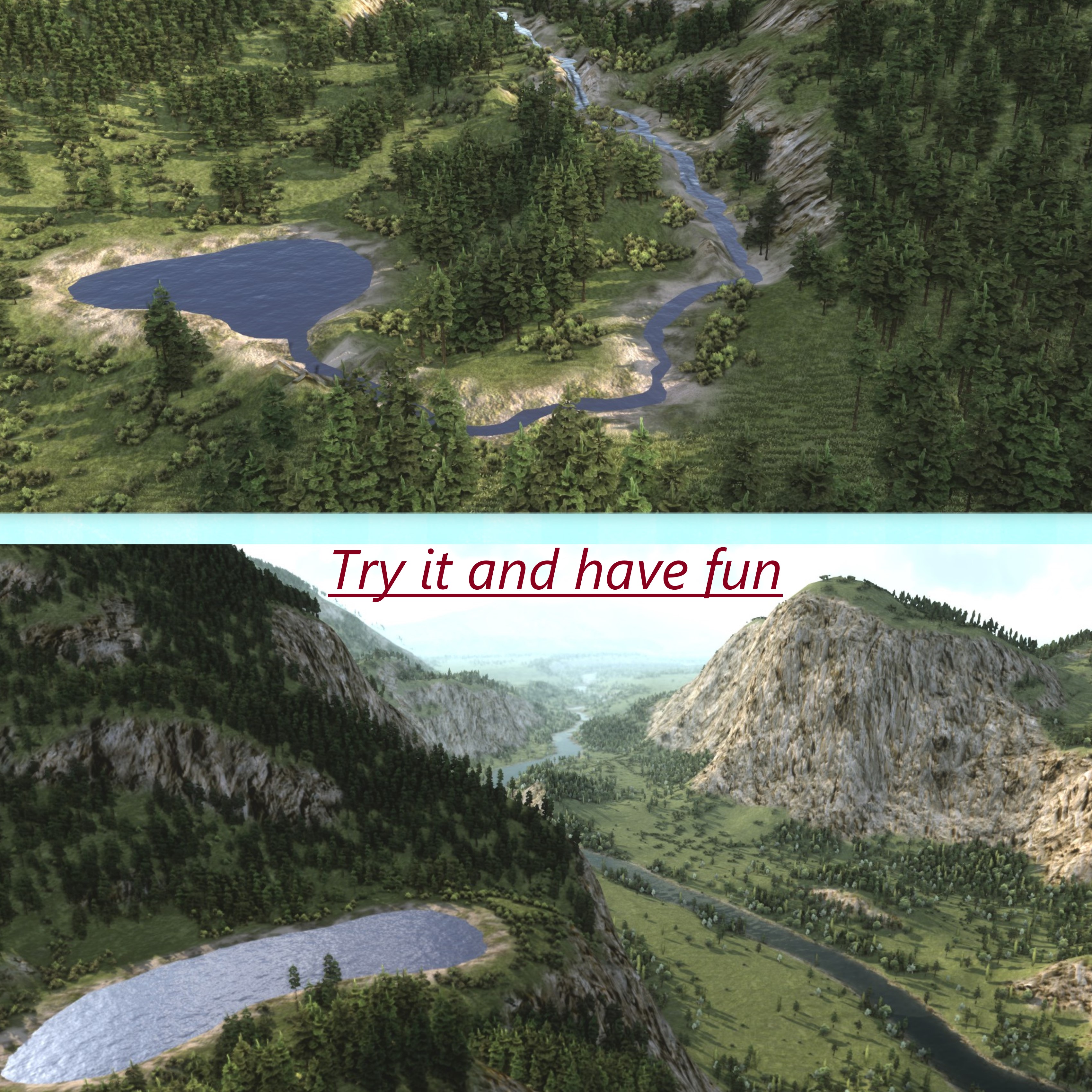 Workers & Resources: Soviet Republic How to create a mountain lake or river Tips - How to make it - 3B69A5C