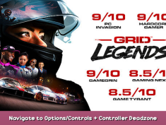 GRID Legends Navigate to Options/Controls + Controller Deadzone 1 - steamsplay.com