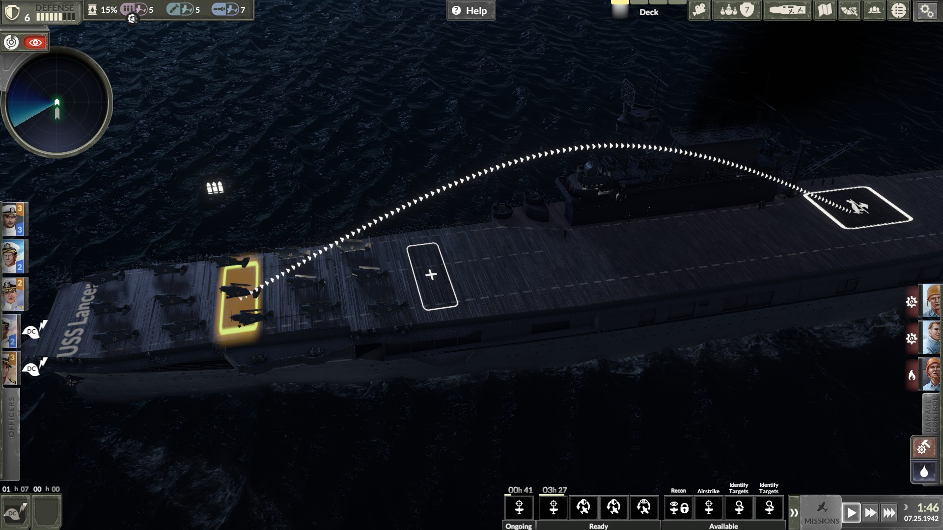 Aircraft Carrier Survival Deck Management & Effect - Effective Squadron Staging - EE09F44