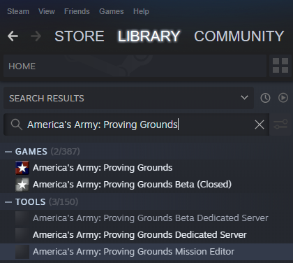 America's Army: Proving Grounds Windows Server Setup Guide - Acquiring the Server Files - F1A92E7