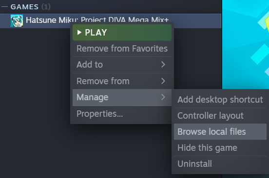 Hatsune Miku: Project DIVA Mega Mix+ FPS Unlock and Install Mods Guide - Step 1: Locating your game's directory - 6446959