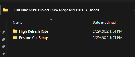 Hatsune Miku: Project DIVA Mega Mix+ FPS Unlock and Install Mods Guide - Step 3: Let the modding begin! - AA89EC1