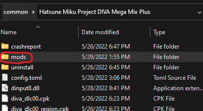 Hatsune Miku: Project DIVA Mega Mix+ FPS Unlock and Install Mods Guide - Step 3: Let the modding begin! - C3453A4
