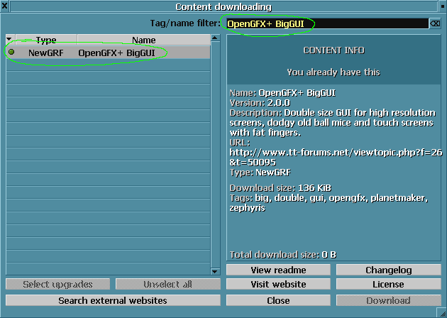 OpenTTD How to Make UI ridiculously large or Larger User Interface - Larger User Interface - 4BB0957