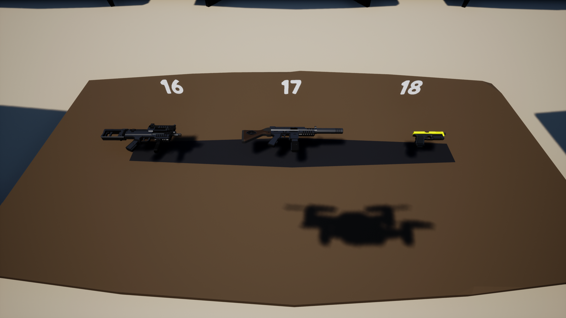 Perfect Heist 2 Level Editor Weapon Variant Selection - Weapons 16, 17, 18. - 9FC6A87