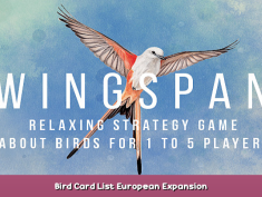 Wingspan Bird Card List European Expansion 1 - steamsplay.com