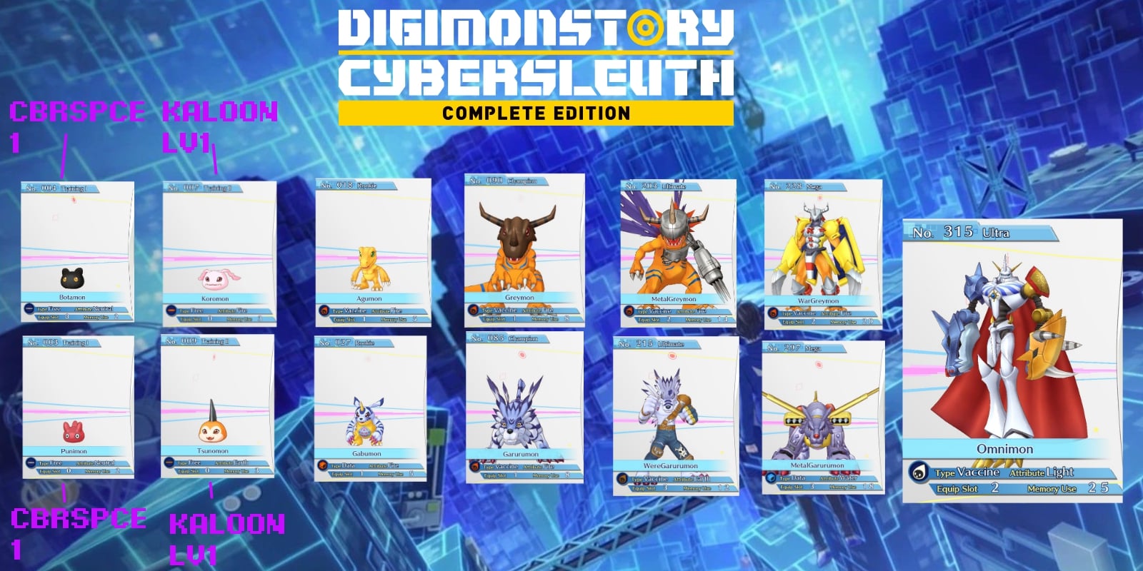 Digimon Story Cyber Sleuth: Complete Edition King Willex's Royal Knights - Omnimon. - 71E1E2E