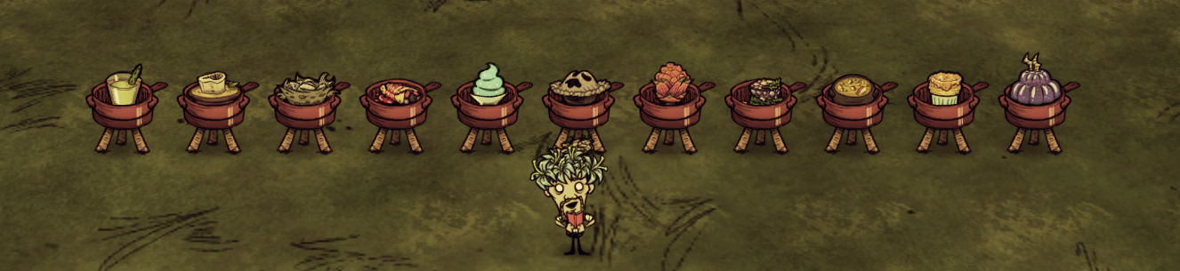 Don't Starve Together All 11 Warly's special dishes and 4 Spices - End - CD8115D