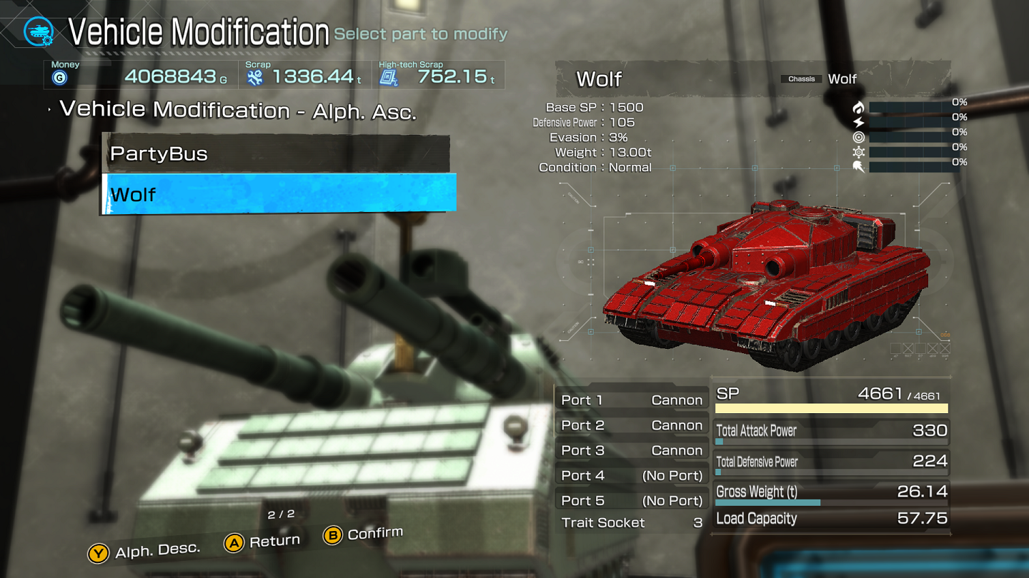 Metal Max Xeno Reborn All Vehicles Types + MG and Cannon Build - Wolf - C68361C