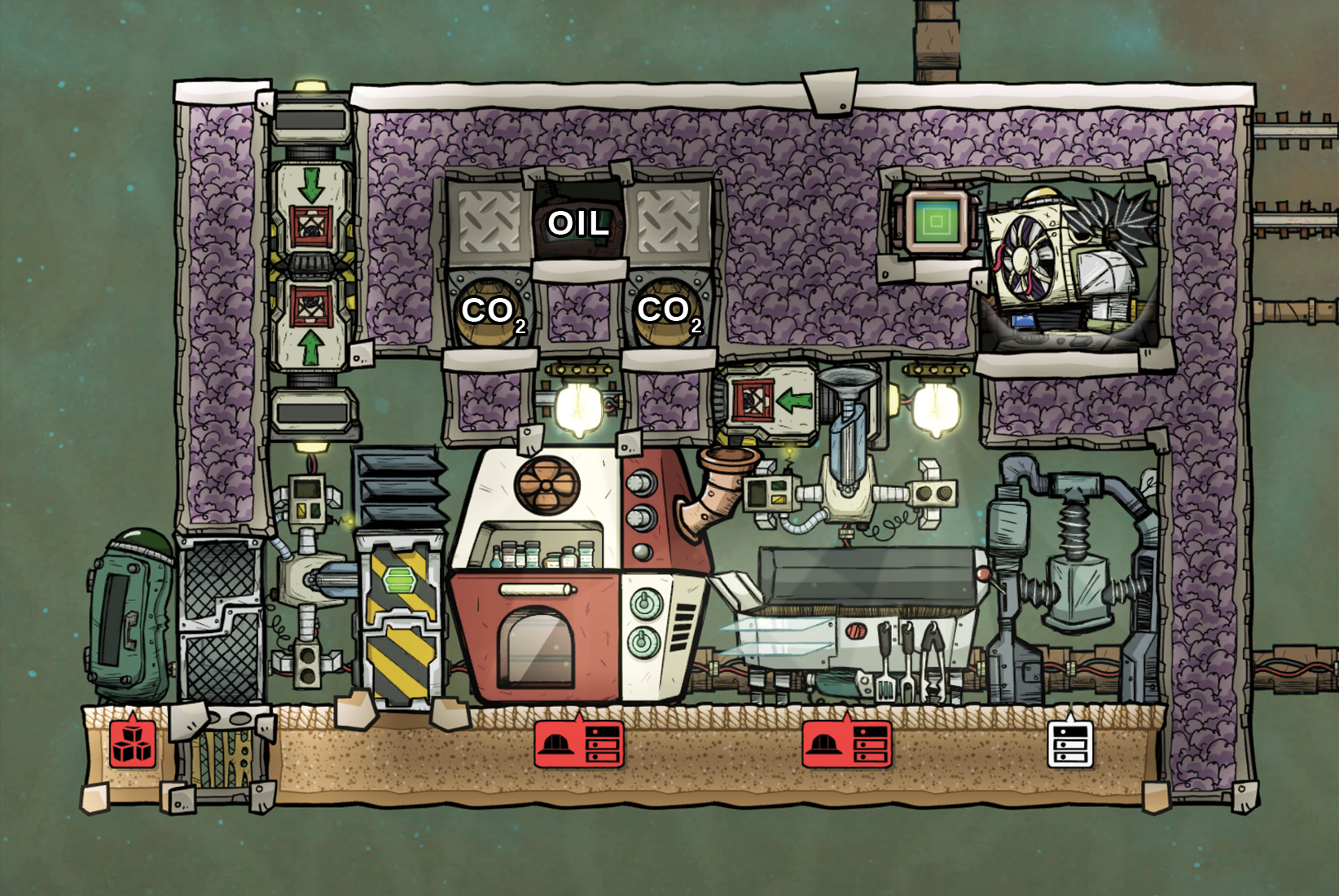 Oxygen Not Included Automated kitchen with Sterile Deep Freeze - Construction - B9C32EE