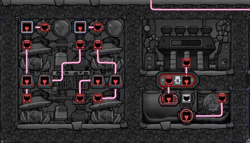 Oxygen Not Included Basic Layout for Air Conditioning Plant - Automation Layout - 5EE31FF