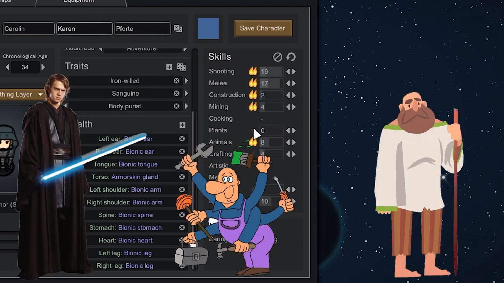 RimWorld How to Install Prepare Carefully Mod Guide - Character Creation - 6D3BB20