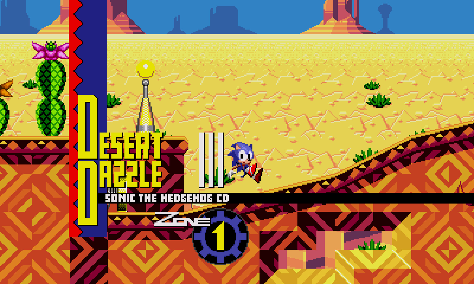 Sonic CD Best mods to play and gameplay tips - Dessert Dazzle and Green Hill zone in Sonic CD - 266F3FF