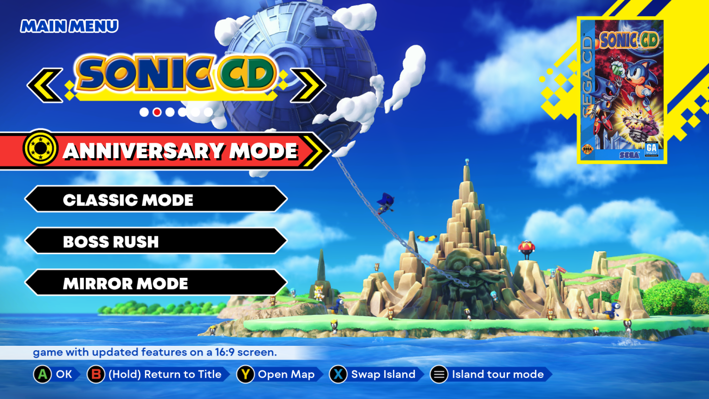 Sonic Origins How to Change Japanese Soundtrack - Switching in Anniversary Mode - AA4B211